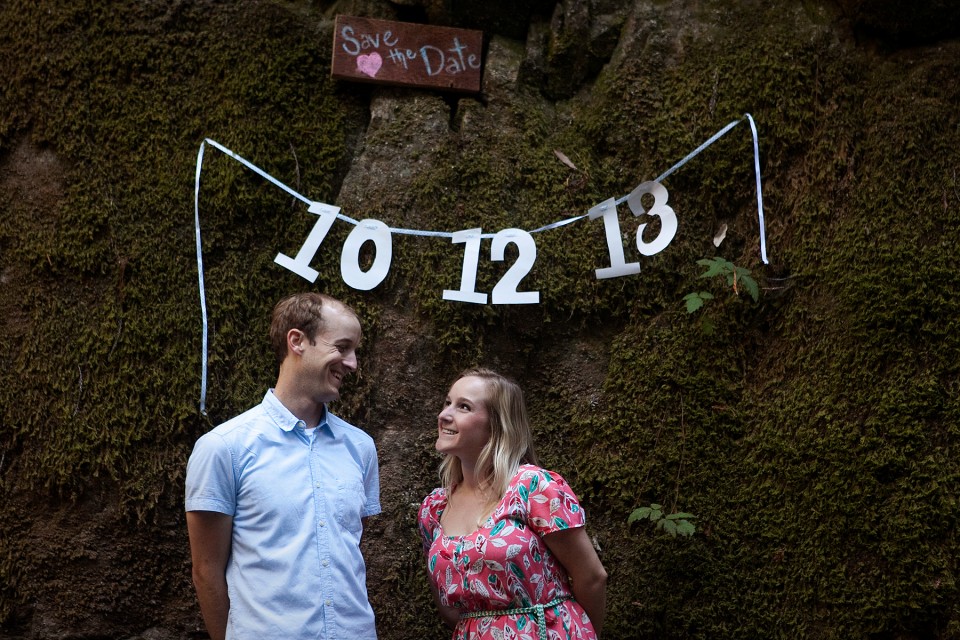 Save the Date photo shot in Big Sur, California by John Schreiber 